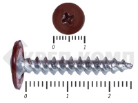 Саморез ПШО острый 4,2х25 RAL3009 (500шт)