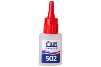 Клей цианоакрилатный секундный  20 гр, Super Glue 502 бесцветный, IRFIX (1шт)