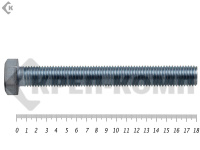 Болт полная резьба, цинк DIN933 20х180 пр.10,9 (25кг/58)