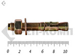 Анкер клиновой 16х105, желтый цинк (5шт) – фото