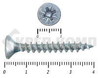 Саморез белый цинк POZY 6х 40 (4000шт)