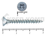 Саморез белый цинк POZY 3,5х30 (17000шт) – фото